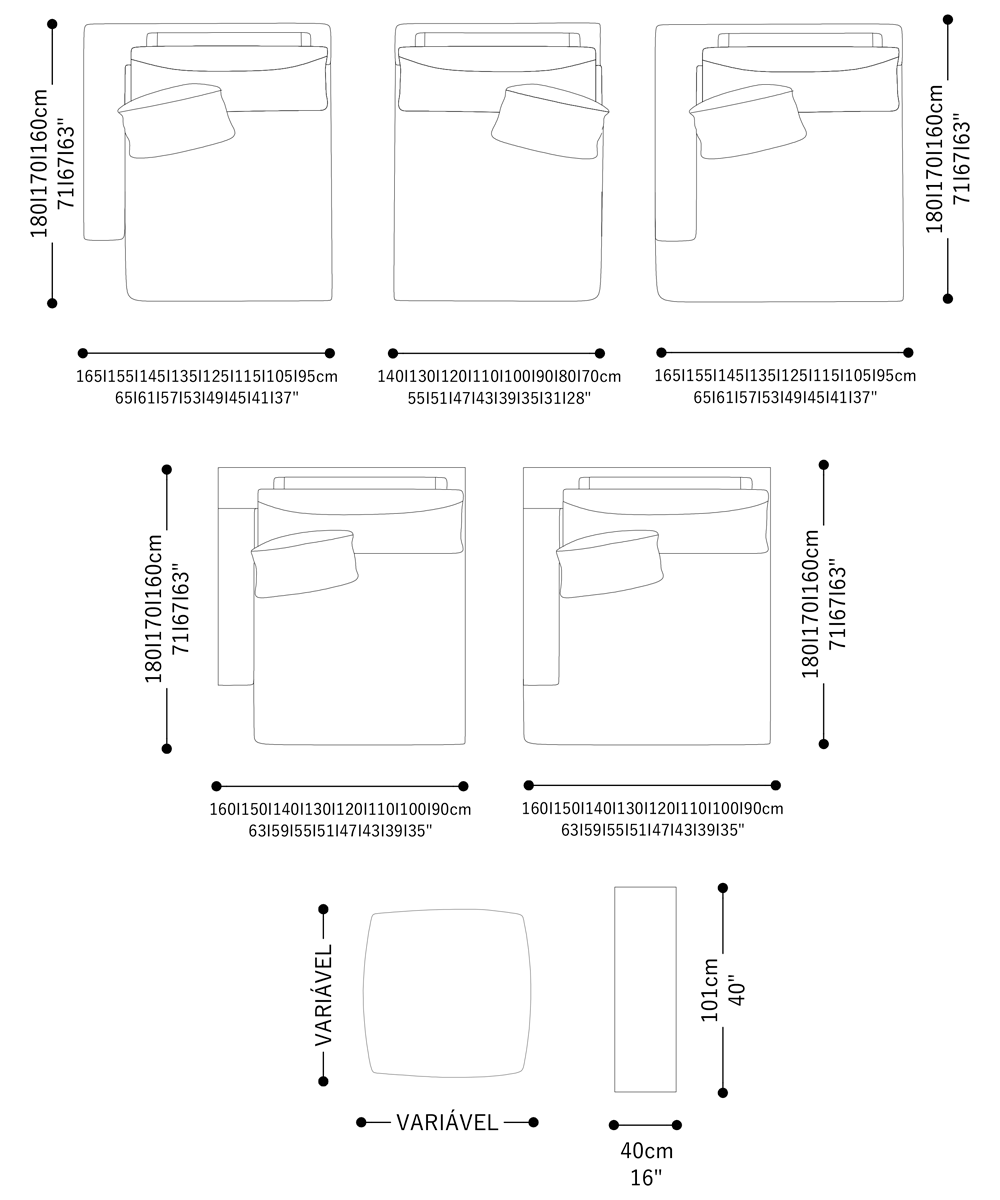 Image of the complete dimensions of the product